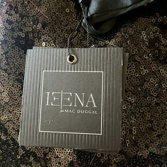 MAC DUGGAL V-NECK SEQUINED BALL GOWN size 10 brand new black - Picture 5 of 8